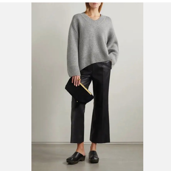 Khaite Isabelle Stone Gray Cashmere Sweater Size XS Authentic NEW W. TAGS $1680 - Picture 8 of 8